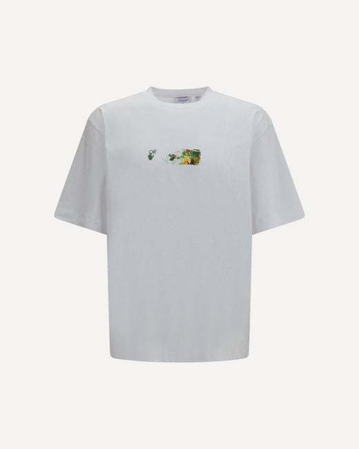 Off-White c/o Virgil Abloh Gray Spices Arrow Skate T-Shirt for men