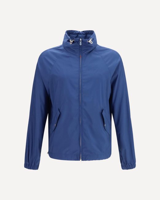 Brunello Cucinelli Blue Zip-Up Jacket for men