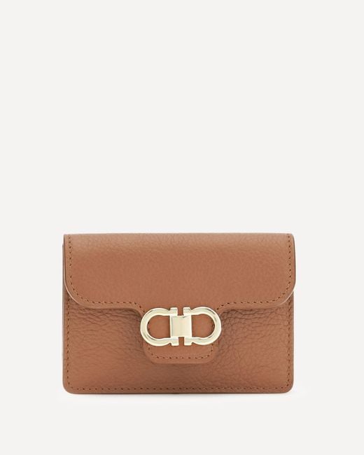 Ferragamo Brown Gancini Keychain