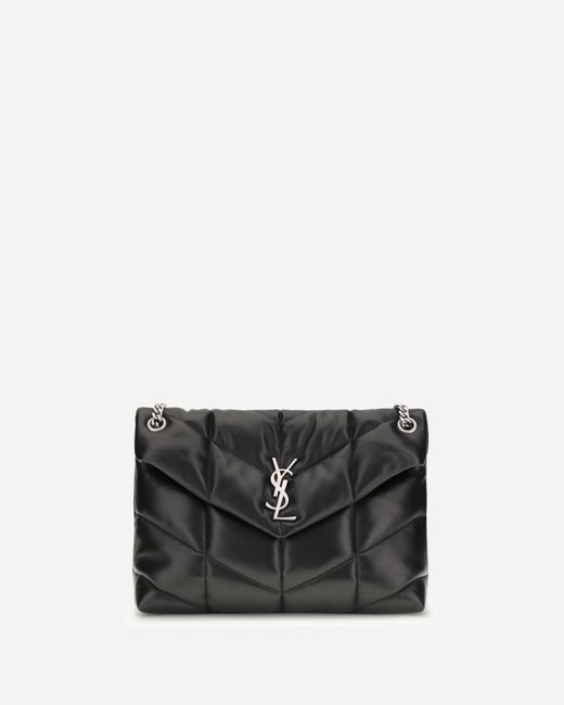 Borsa A Tracolla Lou Lou Media di Saint Laurent in Black