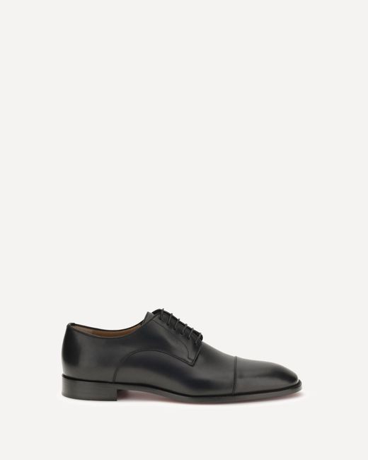 Christian Louboutin White Greggo Oxford Leather Lace-Up Shoes for men