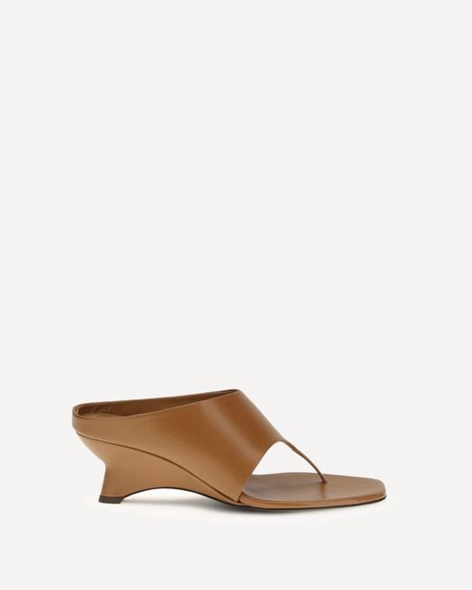 Khaite White Marlow Mules Sandals