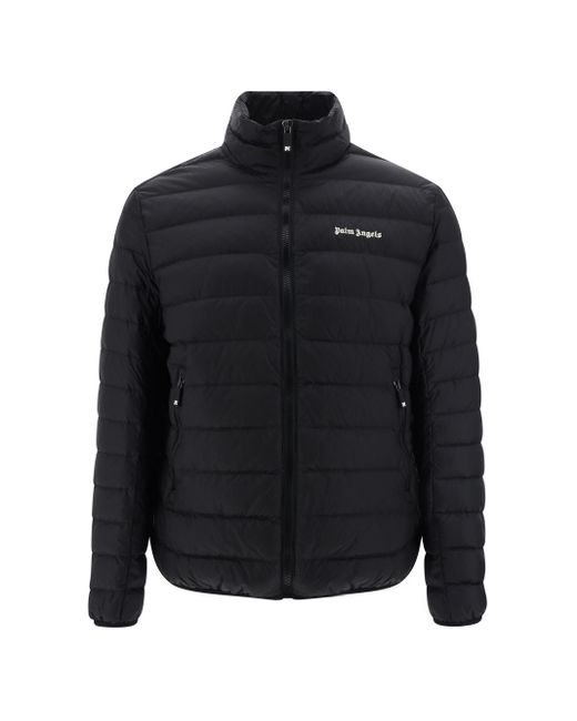 Palm Angels Blue Down Jackets for men