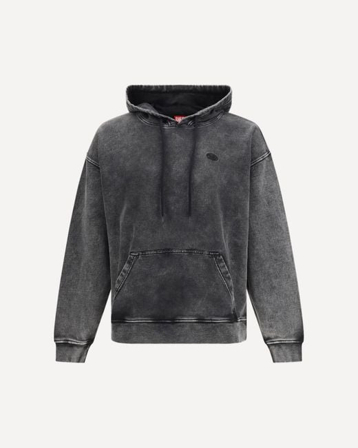 DIESEL Gray S-Boxt-Hood-Den Hoodie for men