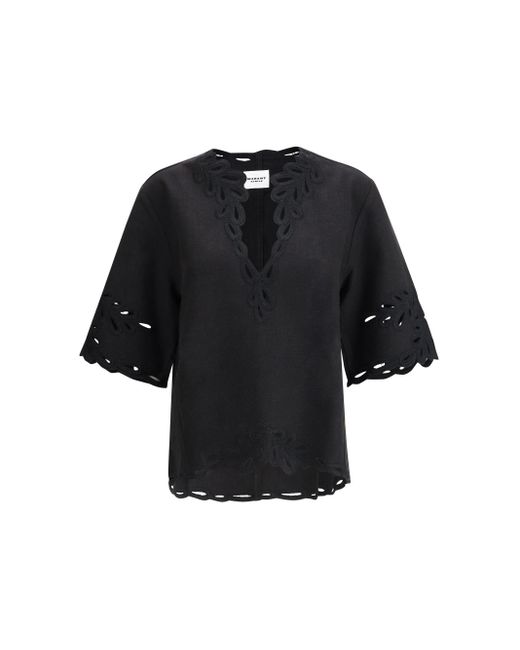 Top Di Shana di Isabel Marant in Black