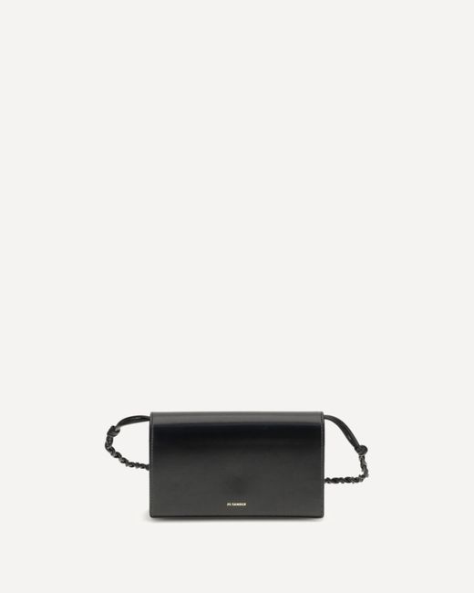 Jil Sander White Tangle Wallet With Shoulder Strap