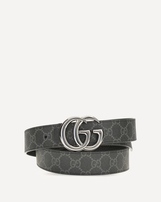 Gucci Gray Reversible Gg Marmont Belt for men