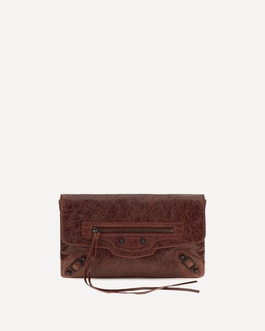 Balenciaga Brown Le City Clutch