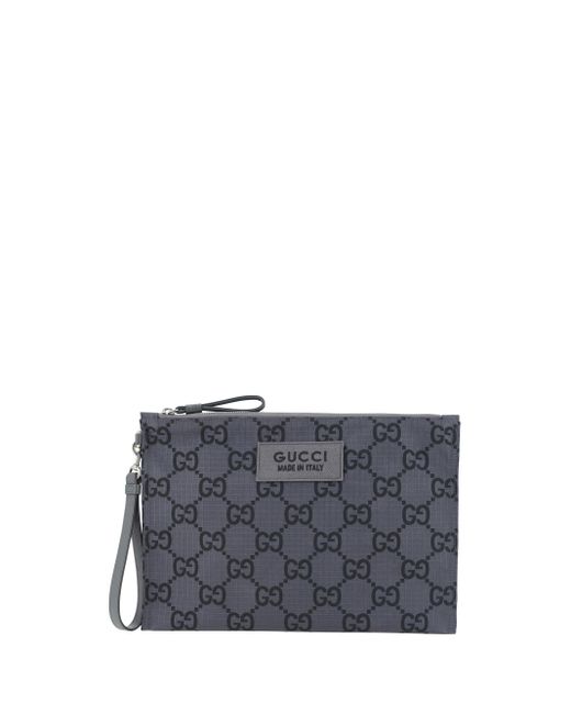 Gucci Clutch Bag in Gray for Men | Lyst