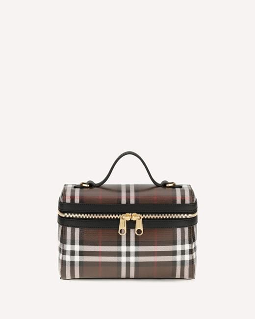 Burberry Brown Vanity Check Handbag
