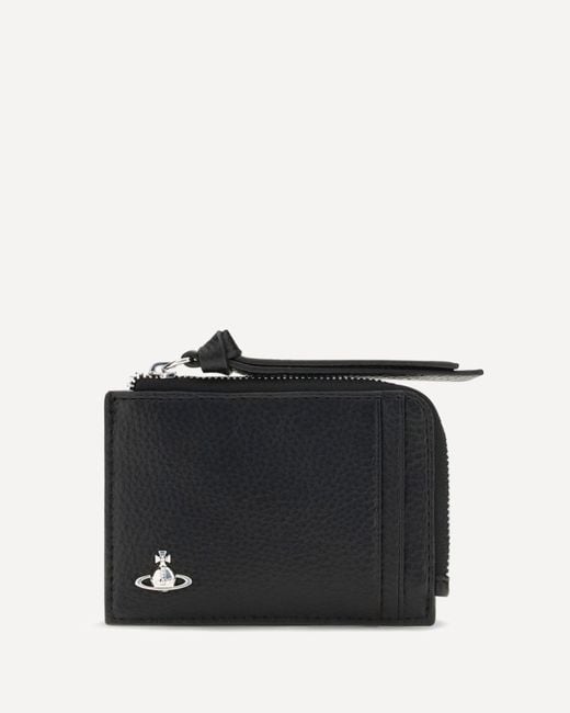 Vivienne Westwood Black Zip Card Holder