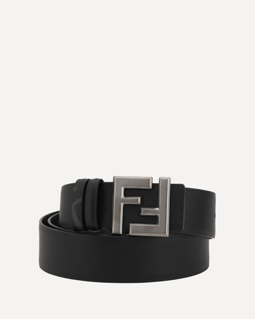 Cintura Reversibile Ff Logo di Fendi in Black da Uomo