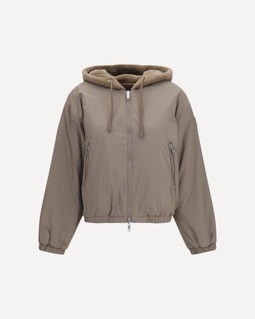 Moose Knuckles Gray Eaton Bunny Reversible Hoodie