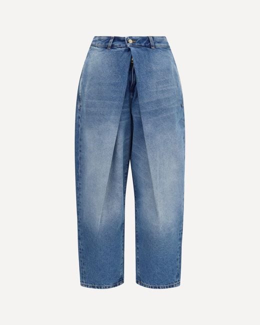 Balmain Blue Barrel Denim Jeans