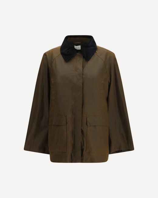 Totême Brown Country Jacket With Velvet Collar