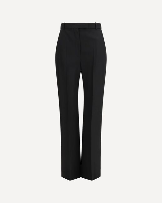 McQueen Black Tailored Cotton Pants