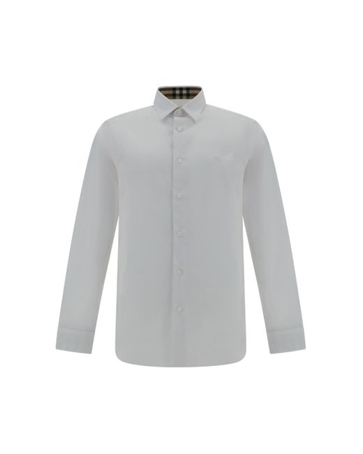 Burberry Gray Camicia Sherfield Casual for men