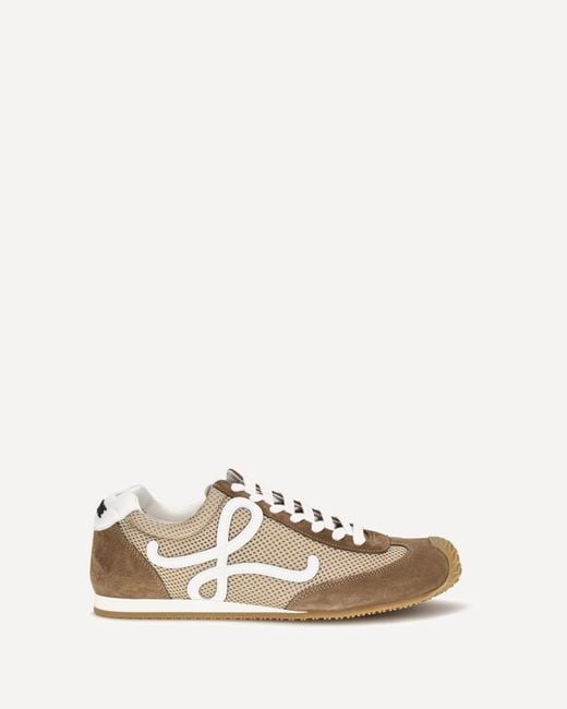Loewe Natural Ballet Runner 2.0 Suede And Mesh Sneakers for men