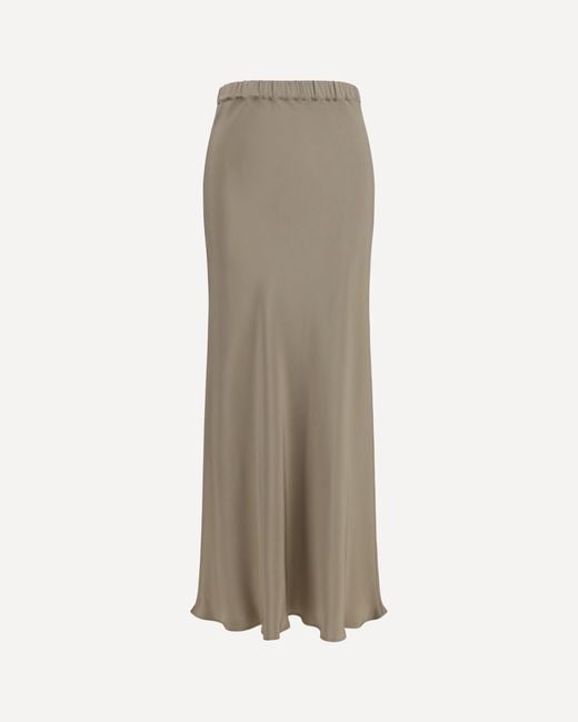 Max Mara Natural Sospiro Silk Skirt