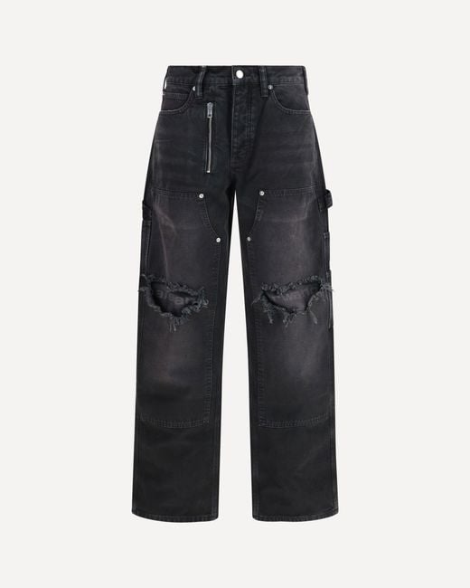 Alexander Wang Blue Zip Carpenter Pants
