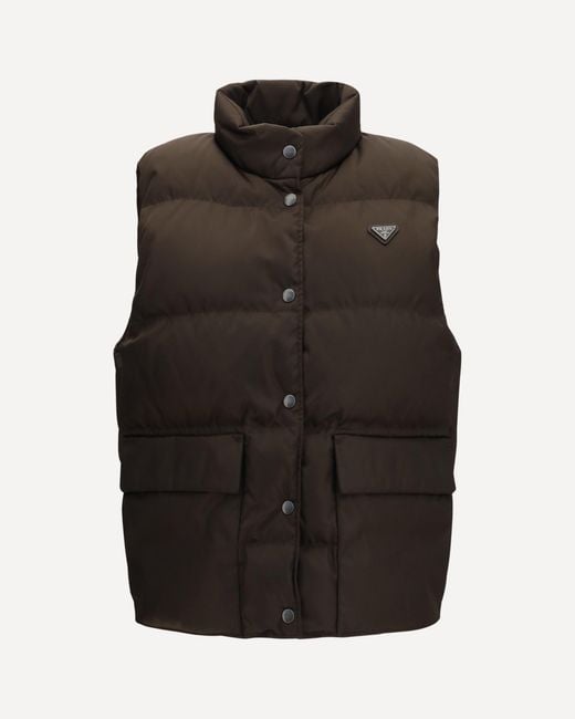 Prada Black Re-Nylon Down Gilet