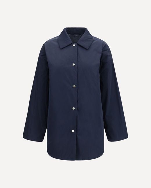 Max Mara Blue Reversible Padded Jacket