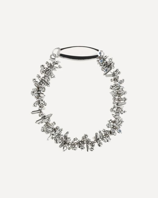 Collana Con Perline di Dries Van Noten in Metallic