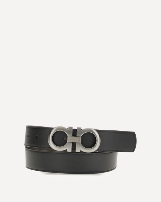 Ferragamo White Double Belt for men