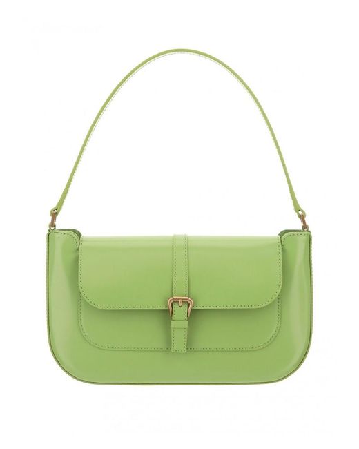 BY FAR Leather Miranda Shoulder Bag in Green - Lyst