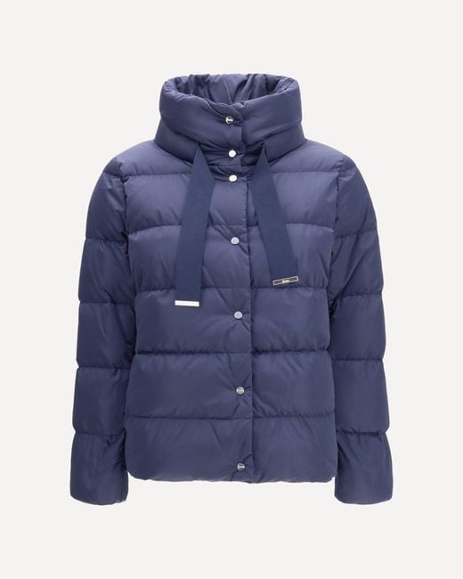Herno Blue Satin Down Jacket