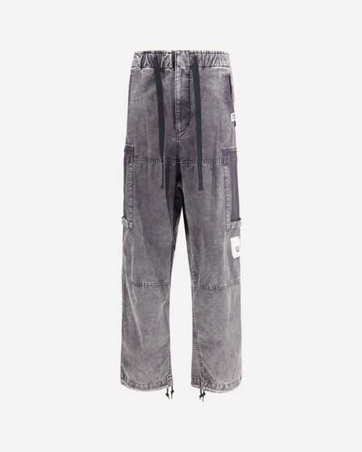 Maison Mihara Yasuhiro Gray Cargo Pocket Drawstring Trousers for men