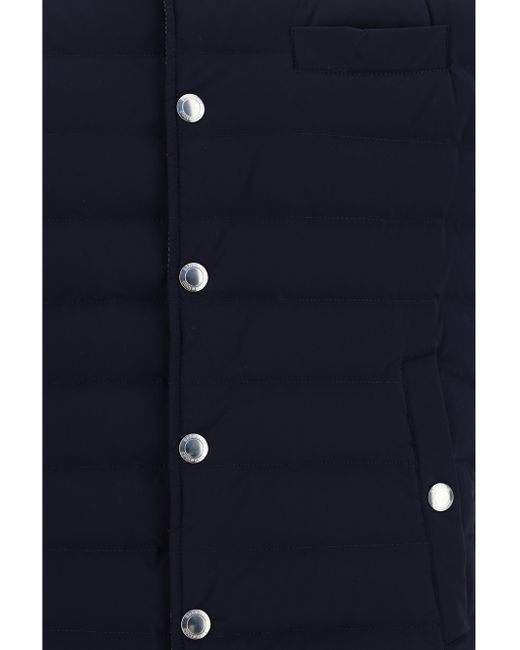 Brunello Cucinelli Blue Vest for men