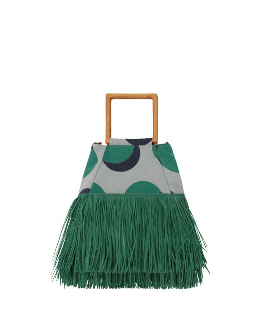 La Milanesa Green Tuxedo Handbag