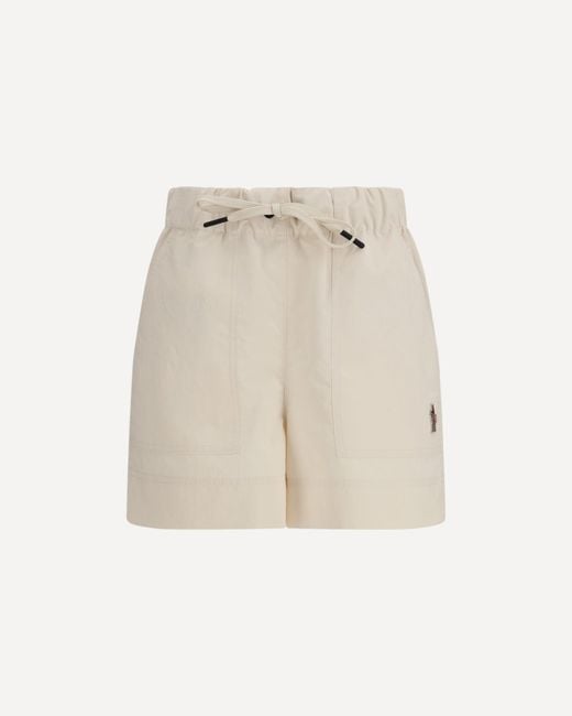 Moncler Natural Embroidered Shorts