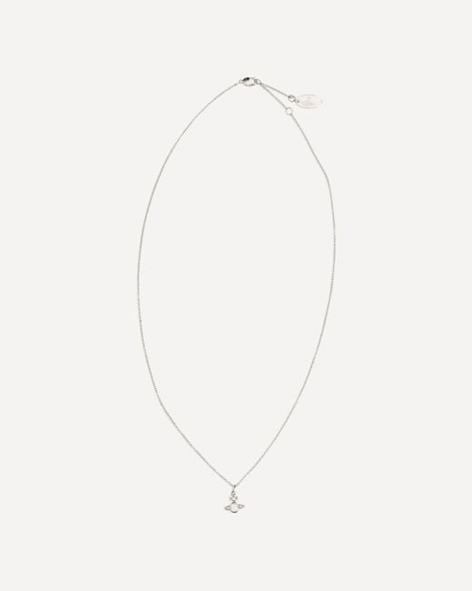 Vivienne Westwood White London Orb Pendant Necklace