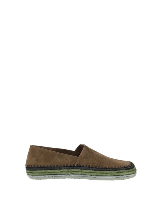 Loewe Green Suede Espadrilles for men