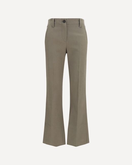 Brunello Cucinelli Gray Slim Flared Pants