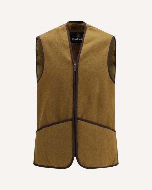 Barbour Green Fleece Vest for men