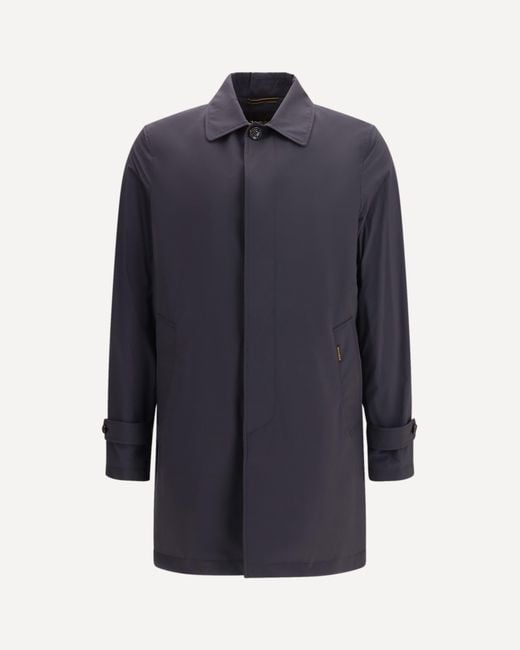 Moorer Blue Vittor-Ac Waterproof Jacket for men