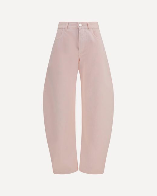 Alaïa Pink Barrel Jeans