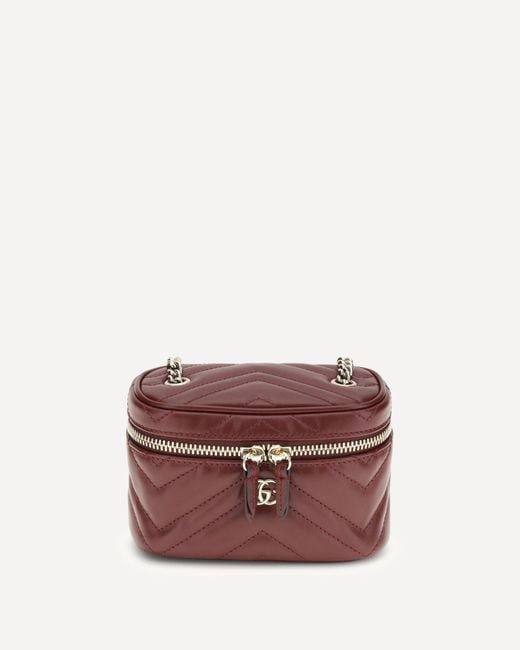 Gucci Purple Gg Marmont Beauty Case Nano