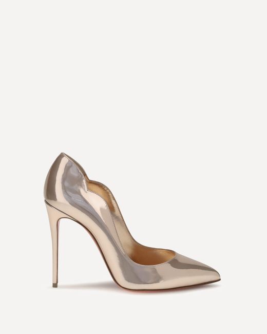 Christian Louboutin White Pumps Hot Chick Patent Leather