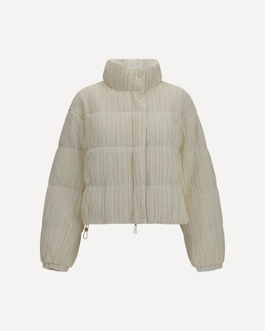 GONGDID DESIGN Natural Reversible High-Neck Puffer Jacket