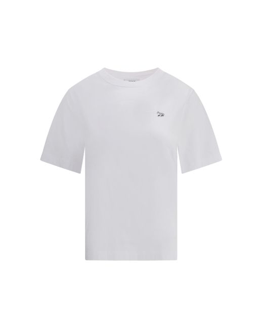 T-Shirt Baby Fox di Maison Kitsuné in White