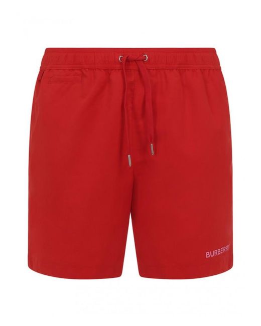 Burberry Synthetic Martin Swimsuit 601 in Red for Men | Lyst