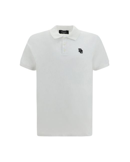 DSquared² White Polo Shirt for men
