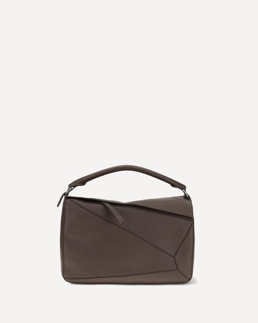 Loewe Brown Large Puzzle Handbag for men