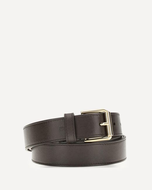 Givenchy Gray Leather Long Belt
