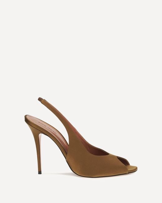 AMINA MUADDI Natural Kristina Slingback Sandals