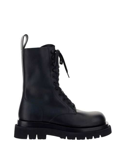 Bottega Veneta Lug Boots in Black for Men | Lyst